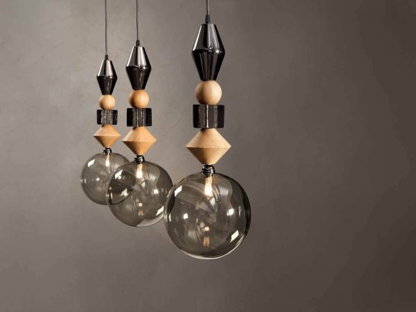 3 lampade a sospensione di design